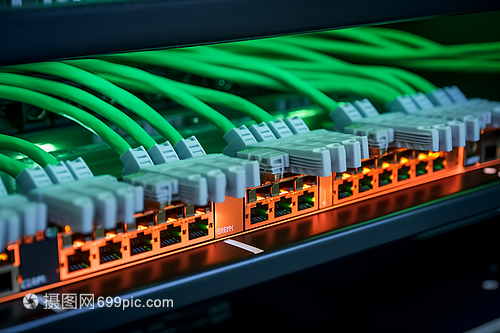 網絡交換機上的線纜 網絡工程的基石